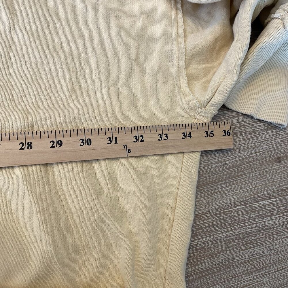 Aerie Butter Yellow Total Optimist Oversized Crew Neck Sweatshirt - Size XL - Picture 7 of 8